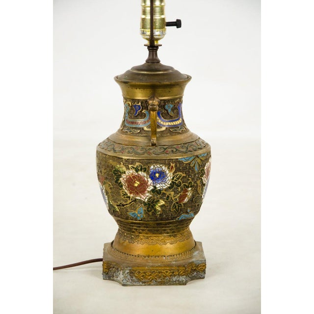 Early 20th C. Chinese Cloisonne Enamel on Brass Table Lamp Chairish