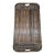 Scorched Bamboo & Woven Hyacinth Serving Tray For Sale