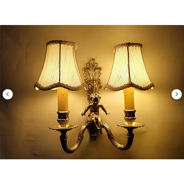 Wall Lights in Silvered Bronze, 1960s, Set of 2 For Sale - Image 12 of 17