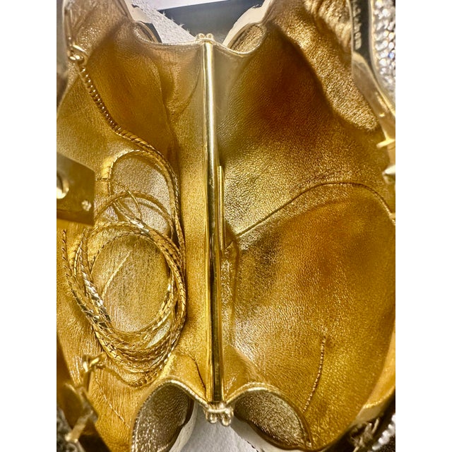 Metal 1990s Judith Leiber Rabbit Crystal Black Bag Bunny Minaudière Evening Vintage For Sale - Image 7 of 7