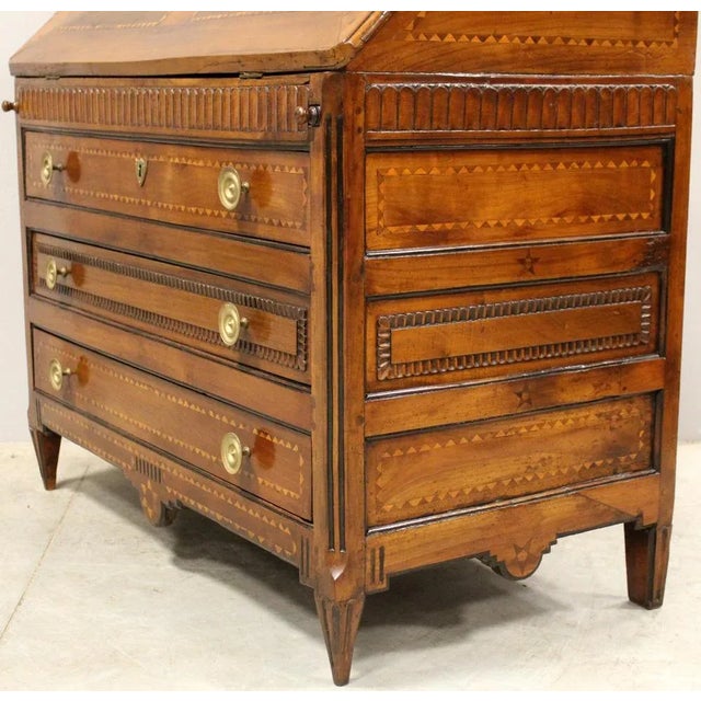 Louis XVI Secretaire in Cherry, 18th Century For Sale - Image 11 of 13