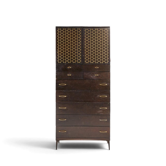 Heywood Wakefield Contessa Mid Century Armoire This armoire measures: 30 wide x 18 deep x 68 inches high Good Vintage...