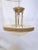 Rustic European 1950s Italian Alabaster Brass Pendant Light For Sale - Image 3 of 8