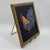 Original painting titled “Fire Rooster,” dated 2017, featuring a boldly rendered rooster in vivid shades of cobalt blue,...