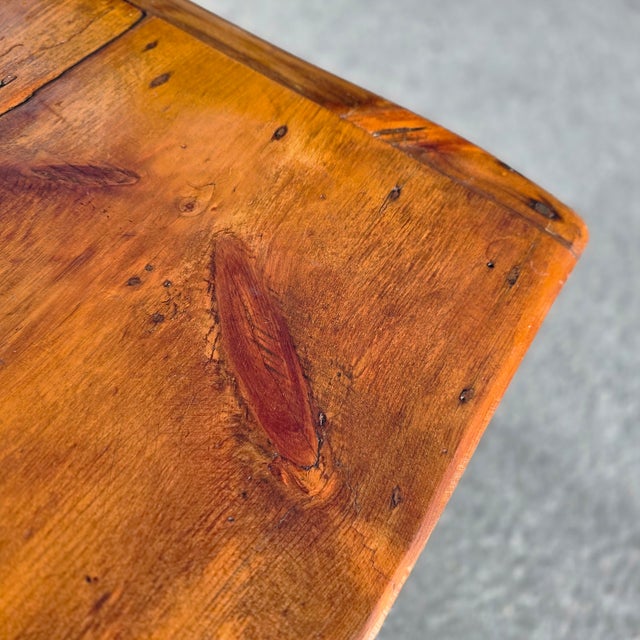 Antique Early American Primitive Chestnut Farmhouse Dining Table, Circa 1800 For Sale - Image 10 of 18