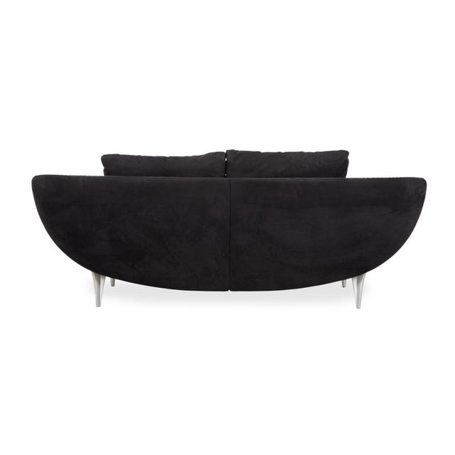 1600 Two-Seater Sofa in Black Fabric from Rolf Benz For Sale - Image 13 of 15