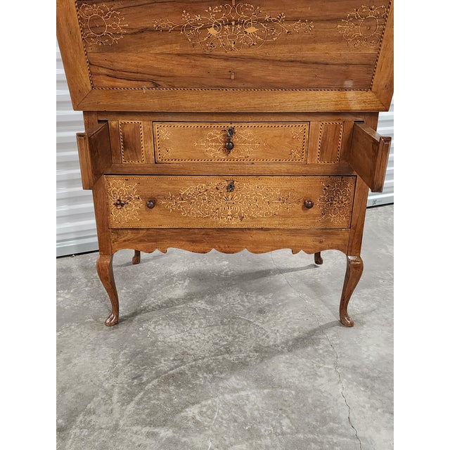 Antique Late 19th Century French Secretary Desk For Sale - Image 9 of 18