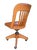 Antique B.L.Marble Chair Co. Golden Oak Swivel Desk Chair | Quarter-Sawn Oak Banker’s Chair | Early American Library & Office Chair For Sale - Image 6 of 13