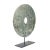 Stone Chinese Circular Cut Jade Bi on Stand For Sale - Image 7 of 7