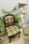 A Pair of Mid 20th Century French Louis XVI Style Accent Chairs With New Classic Upholstery Versace Style For Sale In Miami - Image 6 of 10