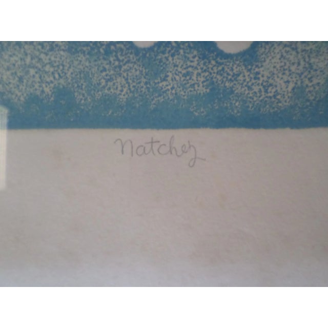 Ivory 1977 Vintage Edward Ward Signed & Numbered Print For Sale - Image 8 of 10