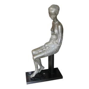 1960s Pino Conte Cast Bronze Sculpture "Maternity" 1/1