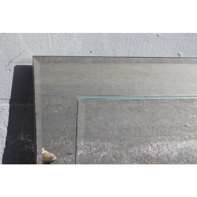Glass 1960's Modern Wall Mirror For Sale - Image 7 of 12
