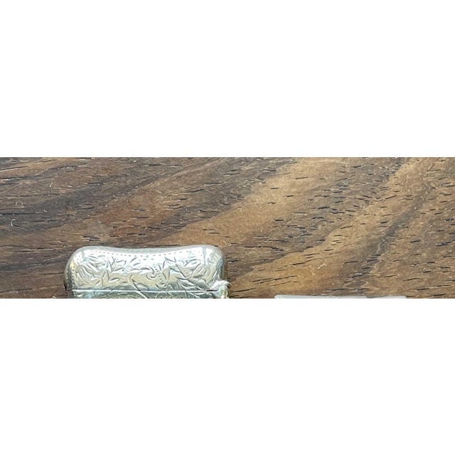 English Silver Matchboxes, 1800s, Set of 2 For Sale - Image 6 of 8
