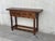 Baroque 18th Carved Two-Drawer Baroque Spanish Walnut Console Table With Iron Hardware For Sale - Image 3 of 13