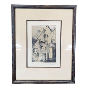 Limited Edition Mario Romero Abstract Framed Print – Numbered 15/20