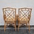 Late 20th Century Lexington Chinese Chippendale Faux Bamboo Rattan Dining Arm Chairs, Set of 4 For Sale - Image 10 of 15