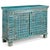 Blue Vintage Blue Pithara Cabinet, 1940s For Sale - Image 8 of 8