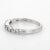 Metal Mid 20th Century Tiffany & Co Diamond Band Vintage Platinum Ring Half Hoop Mixed Cuts size 7 For Sale - Image 7 of 8