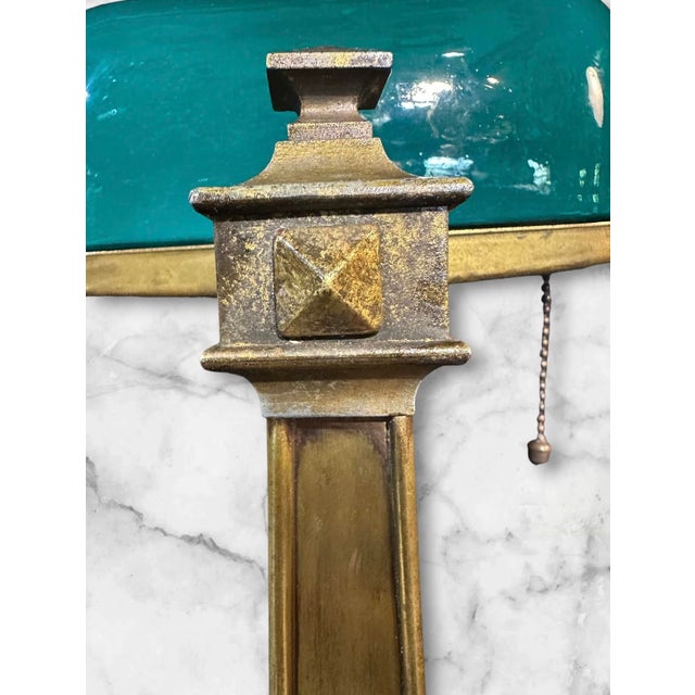 1910s Emeralite Baker’s Desk Lamp From h.g. McFadden & Co. For Sale - Image 9 of 14