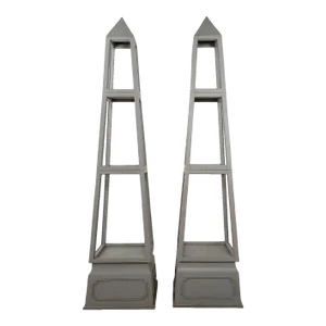 Pair of Vintage, Now Gray, Store Display Fixtures