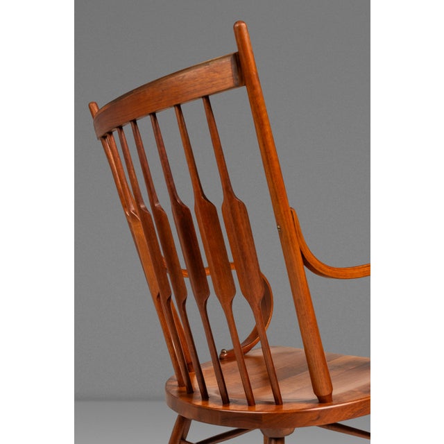 Set of Two (2) Mid-Century Modern Windsor Centennial Chairs in Solid Walnut Attributed to Kipp Stewart for Drexel, Usa, C. 1960's For Sale - Image 14 of 18