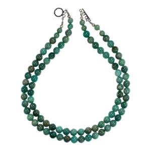Ajd 19 Inch Peruvian Amazonite Two Strand Necklace
