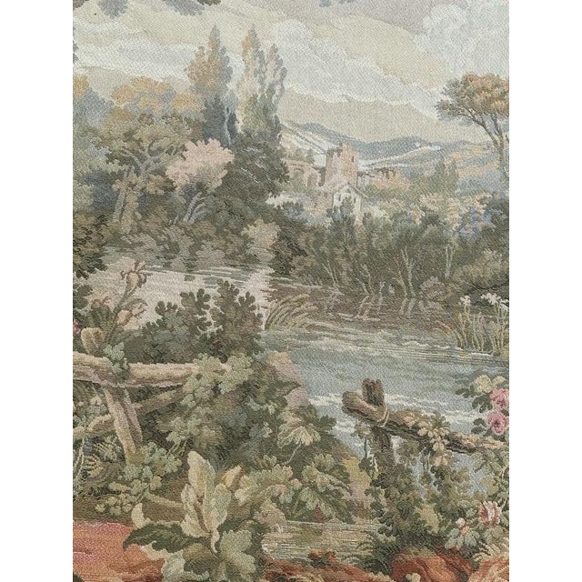 Vintage Aubusson Style Jacquard Tapestry, 1980s For Sale - Image 13 of 18