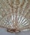 Antique European Embroidered Floral Fan with Sea Snail Shell Sticks, 1890 For Sale - Image 6 of 11