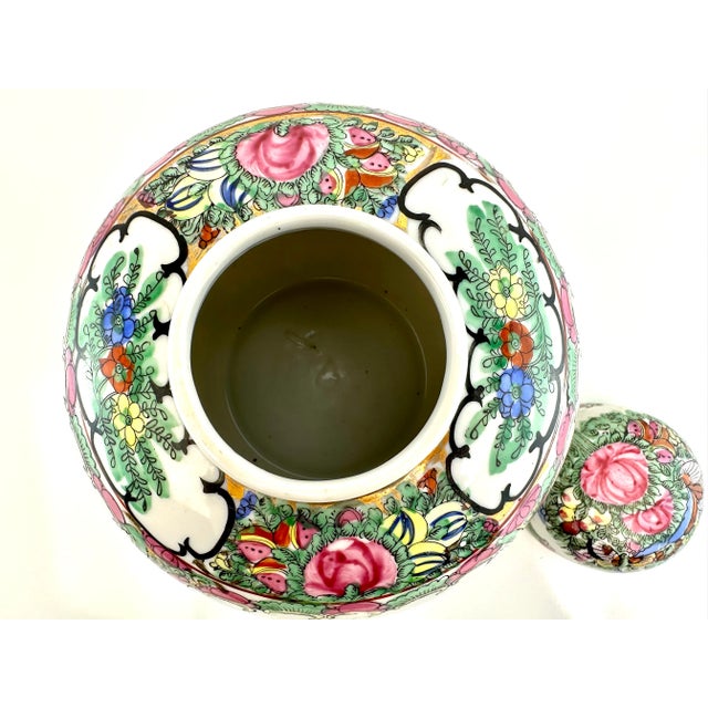 Vintage Hand Painted Ginger Jar For Sale - Image 10 of 12