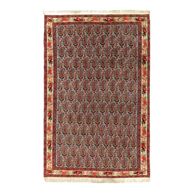 Pasargad DC Fine Hand Knotted Persian Vintage Bidjar Rug For Sale
