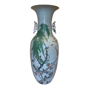 Vintage Tall Asian Ceramic Urn