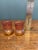 Glass Antique Victorian Amberina Glass Toothpick Holders Inverted Thumbprint - Pair - Hobbs, Brockunier For Sale - Image 7 of 8