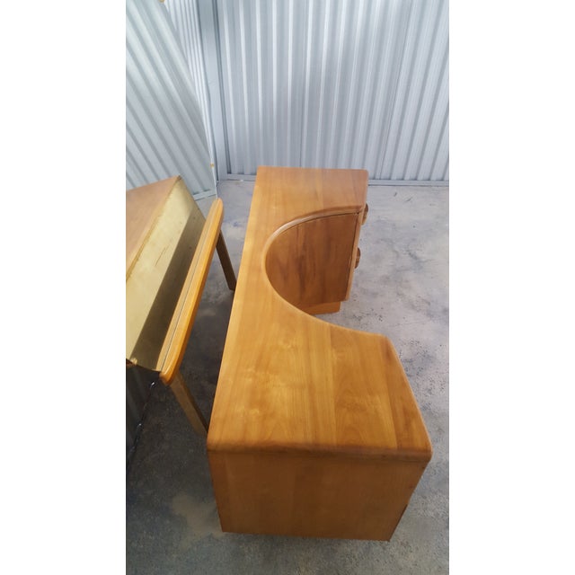 Heywood Wakefield Vanity with Mirror, 1950 Chairish