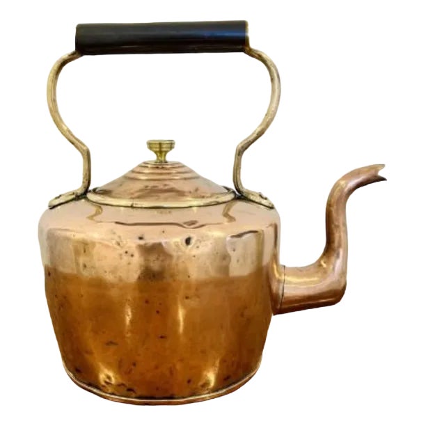 Large George III Copper Kettle, 1800s For Sale