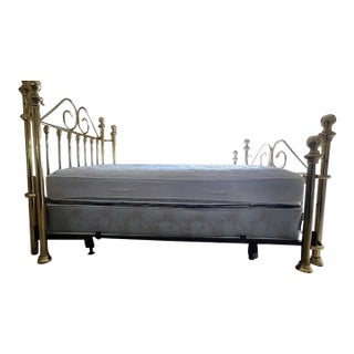 Vintage Dresher Solid Brass Full‑Size Bed – Rare, No Longer Made For Sale