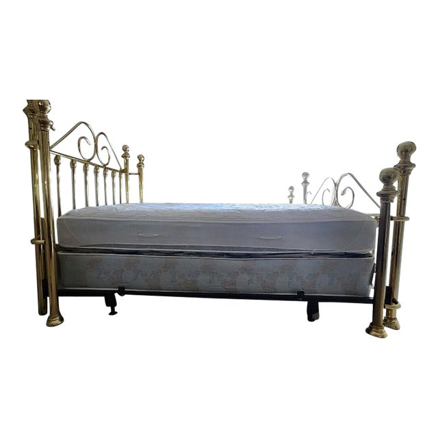 Vintage Dresher Solid Brass Full‑Size Bed – Rare, No Longer Made For Sale