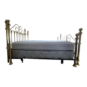 Vintage Dresher Solid Brass Full‑Size Bed – Rare, No Longer Made