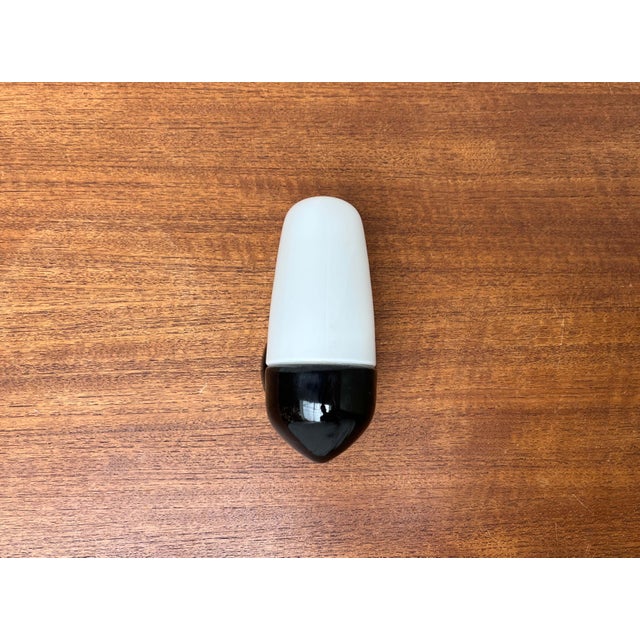 Black Mid-Century Modern German Ceramic 6067 Sconce by Wilhelm Wagenfeld for Lindner, 1950s For Sale - Image 8 of 18