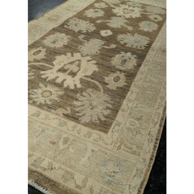 Textile Oushak Rug 2'10 x 5'6" #21334 For Sale - Image 7 of 8
