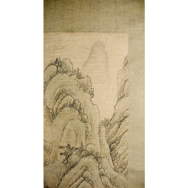 Early 20th Century Early 20th Century Chinese Landscape Scroll For Sale - Image 5 of 10