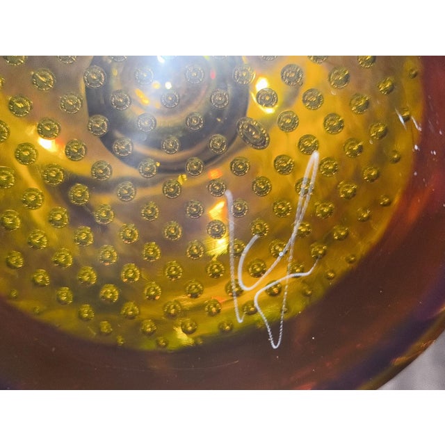 Princ Art Glass Vase and Ashtray Set by Pavel Havelka, Czech, 1990s, Set of 2 For Sale - Image 12 of 18