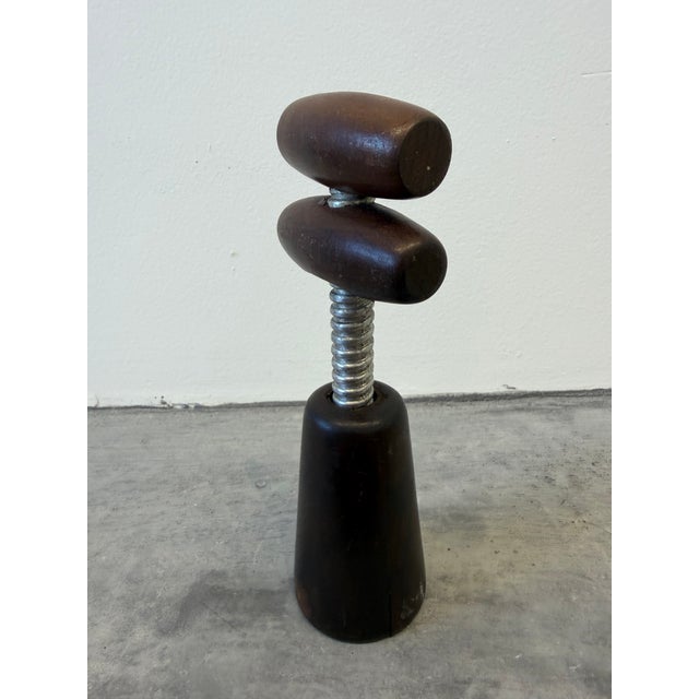 Tropic-Art Brazilian Modern Jacaranda Wood Wine Bottle Opener, 1970s For Sale - Image 10 of 11