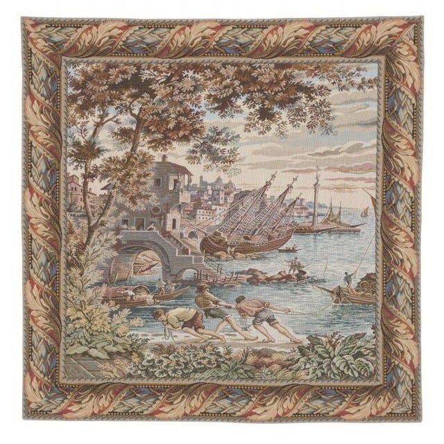 This tapestry is fully lined incorporating a sleeve along the top for hanging with a Hines hanging rod. Alternatively,...
