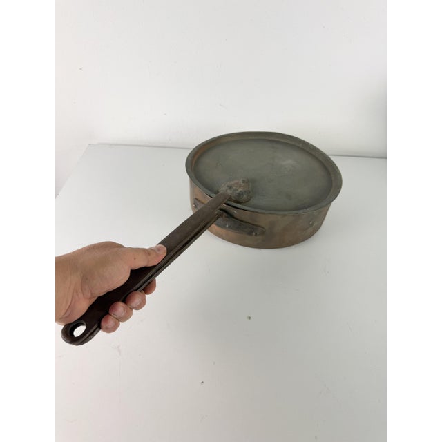 Large Copper Cauldron with Lid, 1930s For Sale - Image 10 of 11