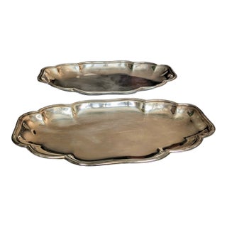 Pair of Mid-Century Gorham Traditional Bread Plates Yb10 For Sale