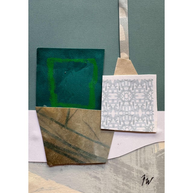"Pop Music 12" Original Mixed-Media Collage on Paper by Zac Woodiel For Sale - Image 4 of 9
