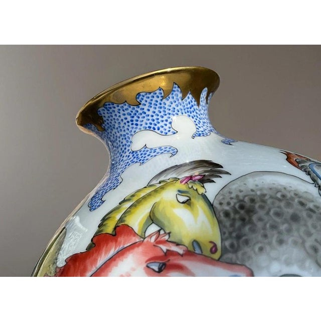 Art Deco Porcelain Vase with Horses by Franz von Zülow for Augarten, Vienna, 1935 For Sale - Image 17 of 18