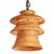 BOBO Matthew Izzo Home Large Oak Wood Tier Pendant Light For Sale - Image 4 of 4
