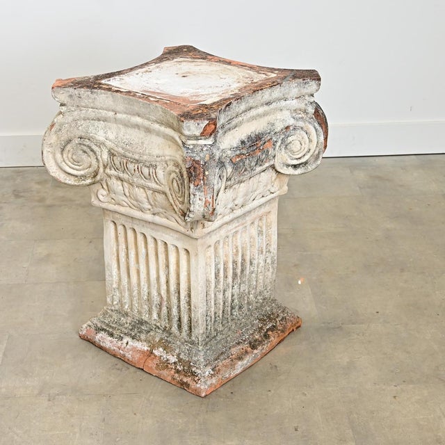 Neoclassical English 19th Century Cast Terracotta Column For Sale - Image 3 of 8